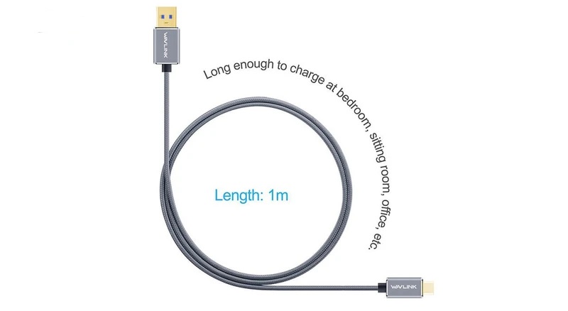 کابل تبدیل 3.0 USB به USB-C ویولینک مدل WL-CB04 طول 1 متر