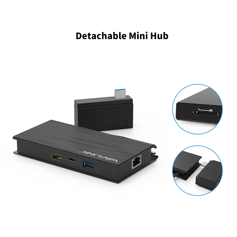 هاب UHP3406 SUPERSPEED USB-C Mini Dock HDMI